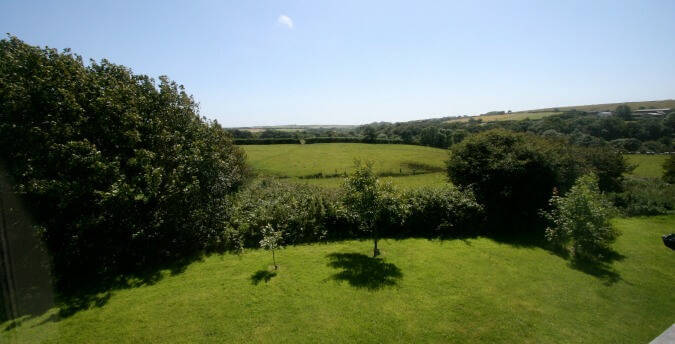 View from cottage bedroom, dog friendly cottages in pembrokeshire, Nature reserve wales, holiday accommodation pembrokeshire